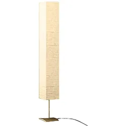 Helloshop26 - Elegante Stehlampe 170 x 22 x 22 cm gemütliche Atmosphäre modernes Design beigefarbener Stahl 02_0046022