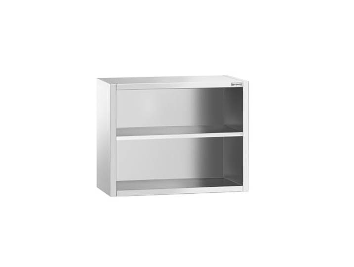 GGM Gastro Wandhängeschrank 800x400x800mm Hochwertiger Edelstahl, einfache hygienische Reinigung, abgerundete Ecken, sofort einsatzbereit, strukturierte Ablage