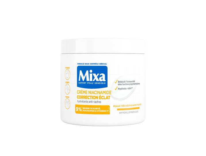 MIXA Crème Niacinamide Correction Éclat Hydratante Anti-Taches 400ml