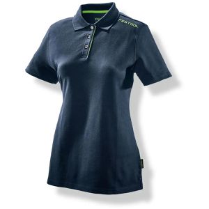 Festool Arbeitsshirt Poloshirt Damen, 577298, Poloshirt, Polokragen, blau, Größe L