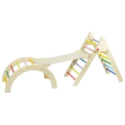 Hardin 1fachgut 3-in-1 zusammenklappbares Regenbogen-Kletterset
