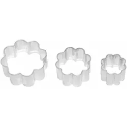 RBV BIRKMANN Birkmann Ausstechform Rosette, Ausstecher, Plätzchenform, Keks, Plätzchen, Weißblech, 4 cm, 122550