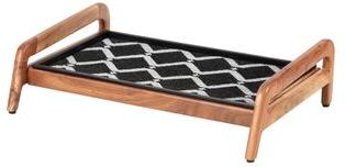 Jani Single-Tier Natural Stand 2-Pair Rubber Boot Tray