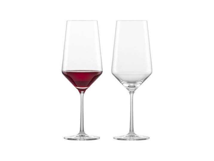 Rotweinglas ZWIESEL GLAS Rotweingläser Pure 680 ml 2er Set transparent , bunt (transparent), 2 tlg., Glas, Trinkgefäße, Rotweinglas