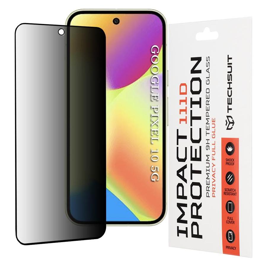 Techsuit - 111D Privacy Full Glue - Google Pixel 10 - Black (Google Pixel 10) (57493986)
