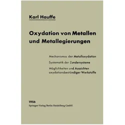 Oxydation von Metallen und Metallegierungen, Fachbücher von Karl Hauffe
