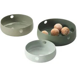 Philippi Schalenset Copenhagen 3-teilig ø 17/20/23 cm, Schüssel + Schale, Grün