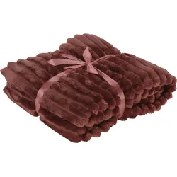 Decke RIBB rosa (BT 150x130 cm) - rosa - BT 150x130 cm