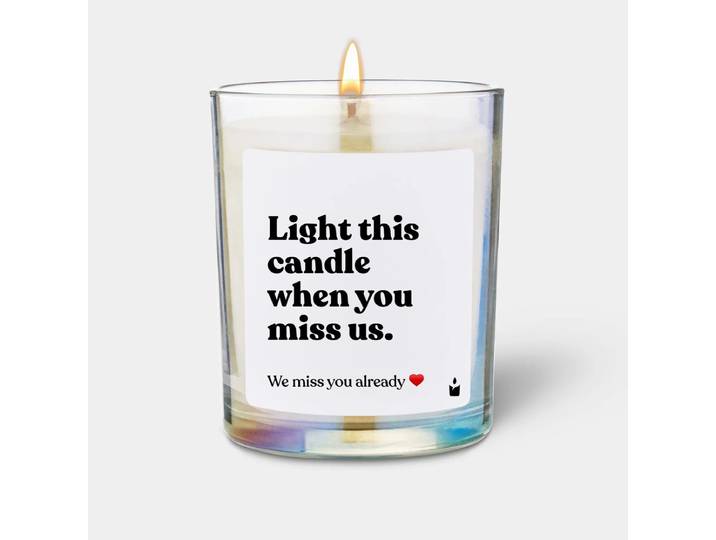 Duftkerze Woody Light this candle when you miss us.