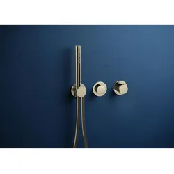 Herzbach MODUL7 PUSH Thermostat Fertigset 70.701003.1.03 1 Verbraucher PVD Gold