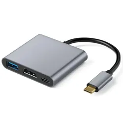 USB-C Dockingstation 3-in-1 HDMI PD Hub