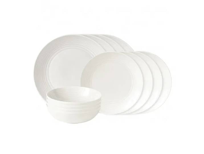 Royal Doulton Ensemble d assiettes Maze 12 pièces blanc'