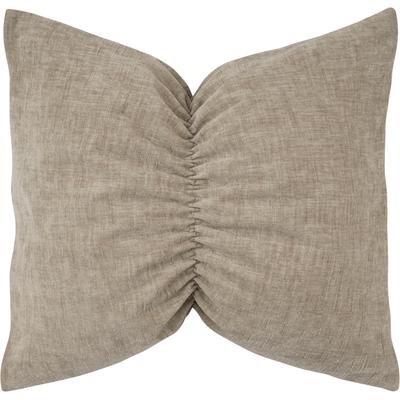 Dekokissen PAD "SQUEEZE", beige (beige, unifarben), B:45cm L:45cm, Polyester, Dekokissen_Sitzkissen_Kissenhüllen, Mittig geraffte Optik – eine Struktur, die begeistert