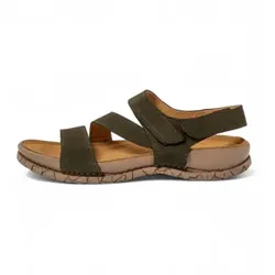 El Naturalista Unisex. 258601222005_0G3 Ledersandalen N5860 Tabernas grün (36), Wohnung, Klettverschluss, Lässig