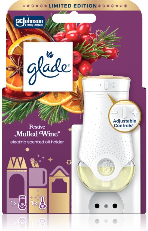 GLADE Festive Mulled Wine diffuseur électrique de parfum d'ambiance 20 ml