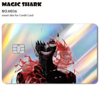 Uplifted Finds Magic Shark Holographic Skull Panda Sticker For Cards no Chip m