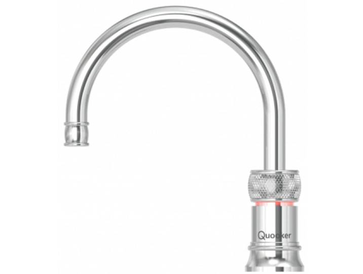 Quooker Classic Nordic Round Kokendwaterkraan Single Tap - Kindveilige Dubbeldruk - Chroom
