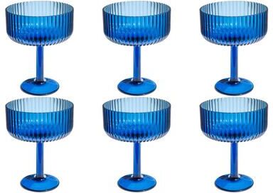 Abode Homewares Mesa Acrylic Coupe Glass - 14 oz - Set of 6