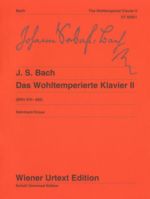 Wiener Urtext Edition Bach Wohltemperierte Klavier 2