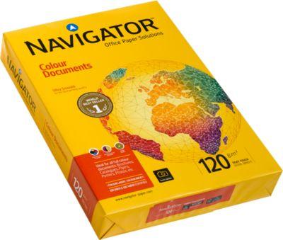 Kopierpapier Navigator Colour Documents, DIN A3, 120 g/m², hochweiß, 500 Blatt