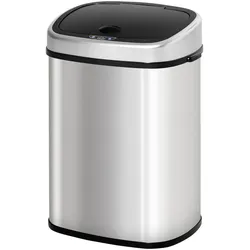 AUTOMATIK Mülleimer Abfalleimer mit Infrarotsensor Küche Silber 58L / 48L