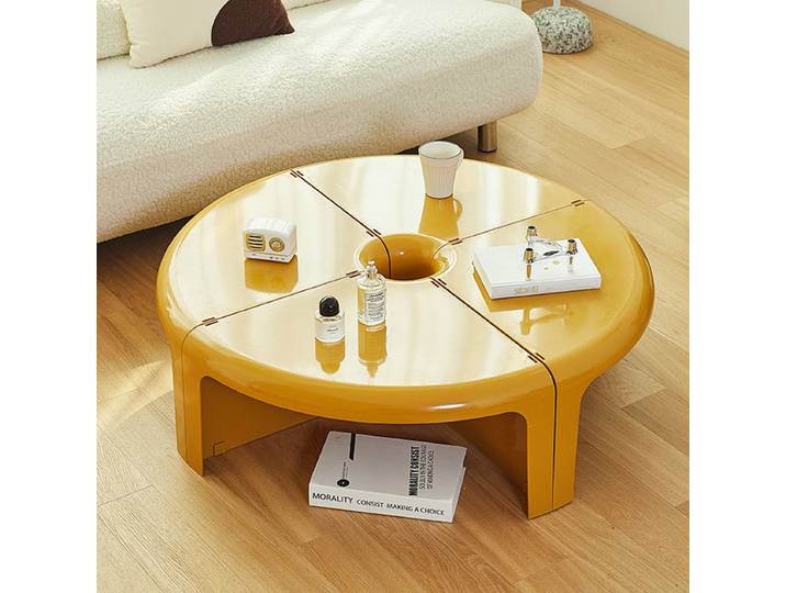 Table d'appoint en plastique à épissage combiné, Tables basses rondes nordiques, Tables à manger créatives, Meubles de rangement mobiles pour chambre à coucher