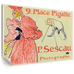 POSTER - 29x21 cm (A4) - Henri de Toulouse-Lautrec - Der Fotograf Sescau