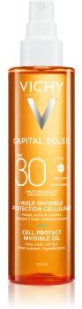 Vichy Capital Soleil Cell Protect Invisible Oil óleo protetor SPF 30 200 ml. Capital Soleil Cell Protect Invisible Oil