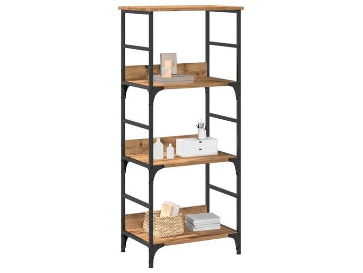 Bibliothèque chêne artisanal 50x33x117 5 cm bois d'ingénierie bibliothèque armoire de rangement support de 857467