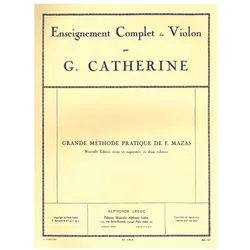 Grande méthode pratique de F.Mazas vol.1 pour violon, Fachbücher von Georges Catherine