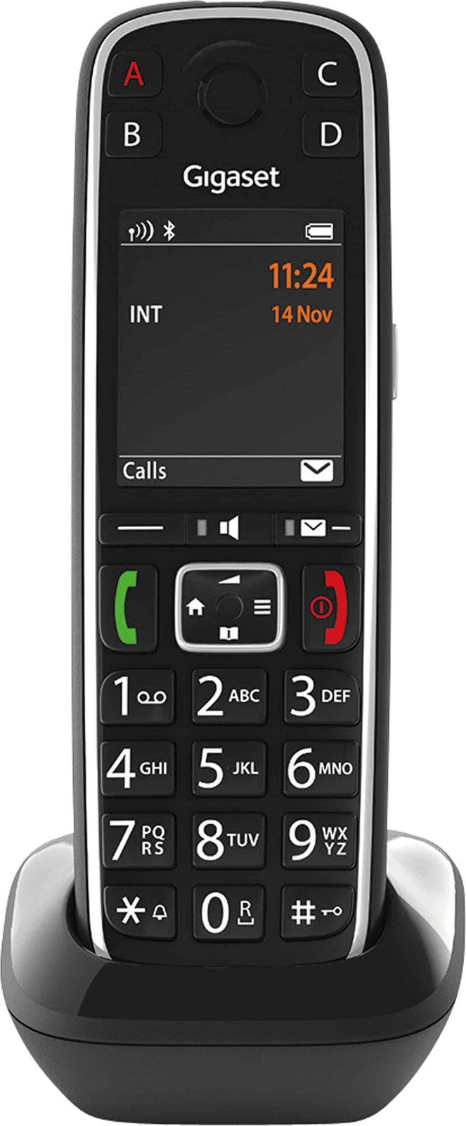 Gigaset E720 HX draadloze telefoon zwart met geïntegreerde handleiding