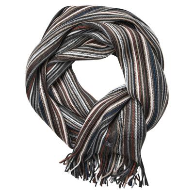 Schal CASAMODA "CASAMODA Schal gestreift", Herren, bunt (braun), 100% Polyacryl, Modetücher Schal