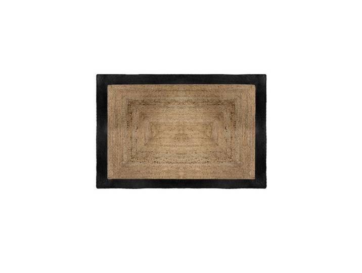 Tapis Déco Jute  Maria  120x170cm Naturel & Noir