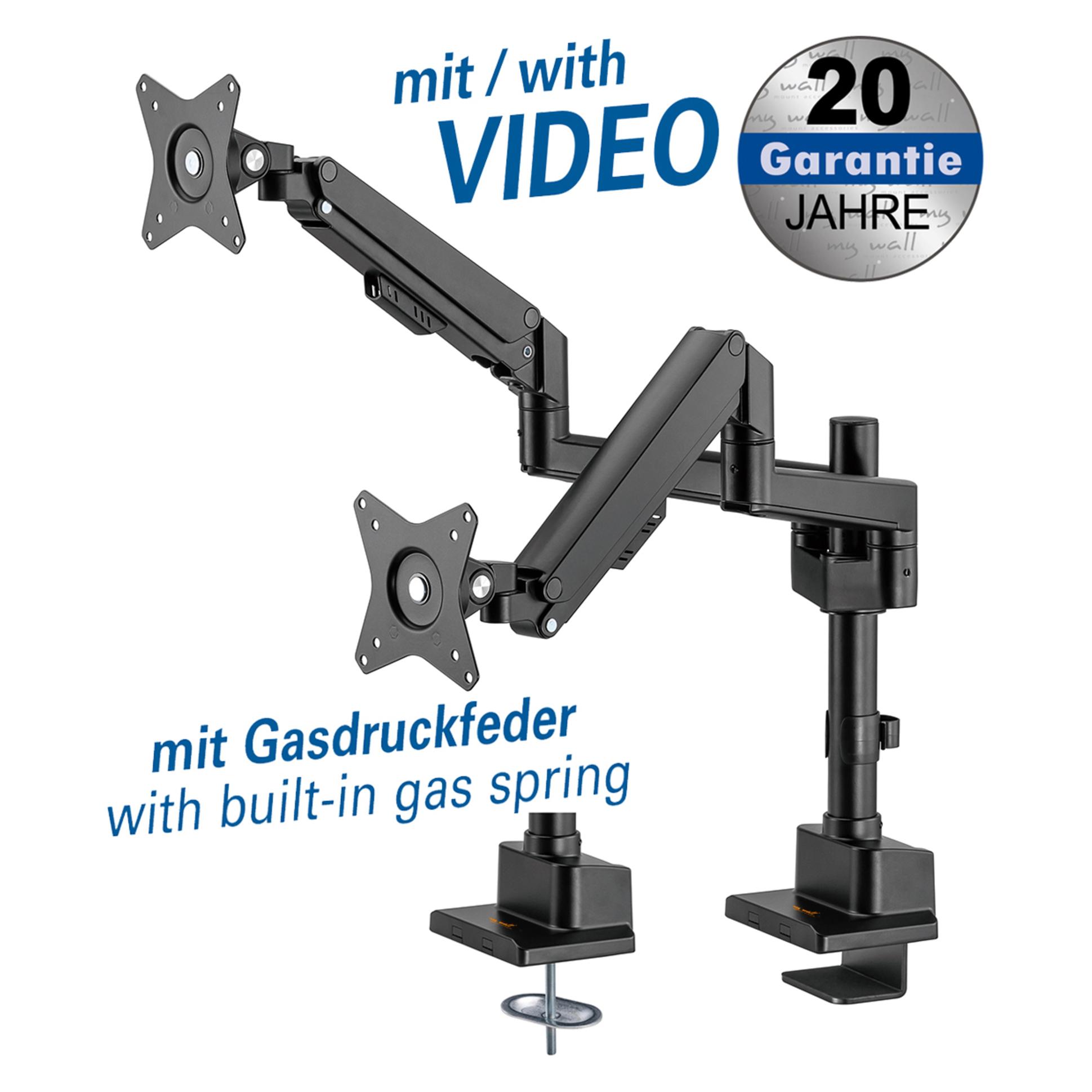 myWall My Wall HL 51-2L Monitor-Tischhalterung 43,2cm (17/ ) - 81,3cm (32/ ) Drehbar, Neigbar (Tisch, 32", 9 kg) (HL 51-2 L)