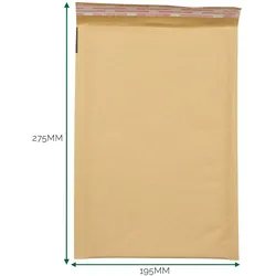 Kraft Padded Bubble Envelope (195x275+40mm)