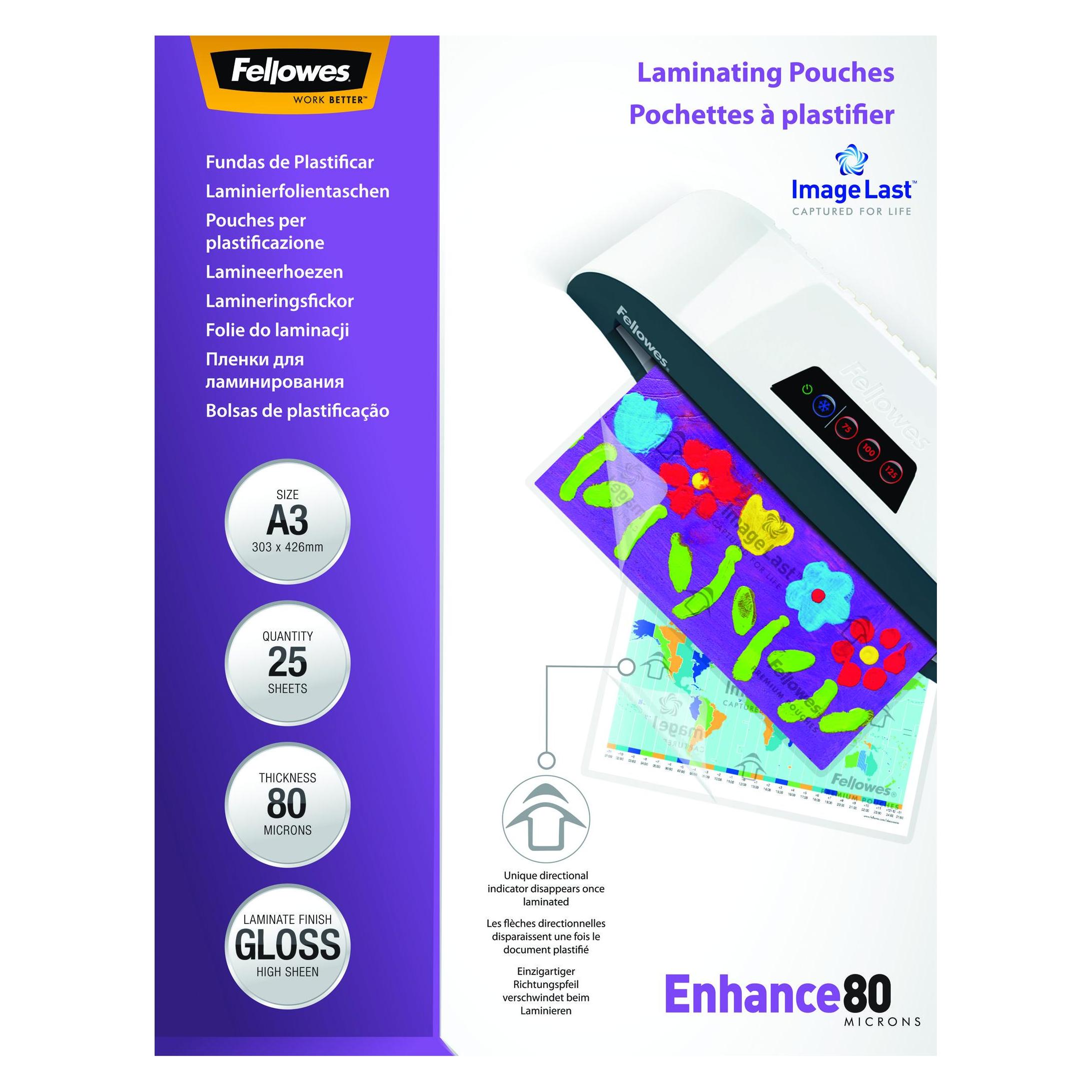 Fellowes Enhance 80 (A3, 25 Stk., 80 µm) (5396403)