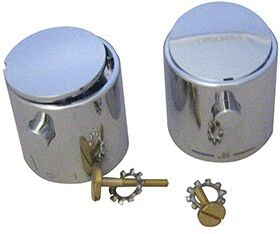 Kludi Ersatzteil Griffset Thermostat Dual Shower System chrom, 7494305F-00 7494305F-00