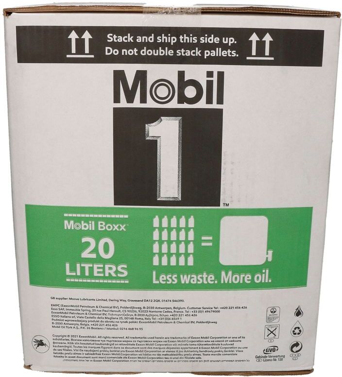 Huile moteur MOBIL 157785 1 ESP 0W20 20L