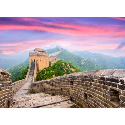Fototapete PAPERMOON "Great Wall of China", bunt, B:2m L:1,49m, Vlies, Tapeten
