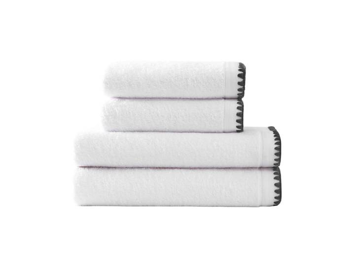 Eensemble de bain 4 pièces point cavalier blanc