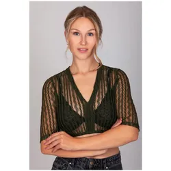 Dirndlbluse Anna Khaki Grün