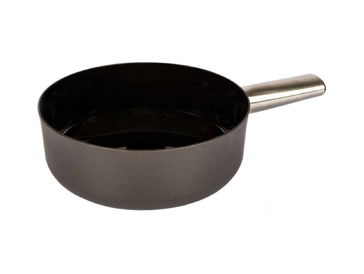 Stöckli Emotion Käsefonduecaquelon mit Inoxgriff 23cm Schwarz