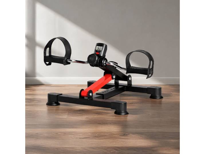 HOMCOM Mini Vélo Résistance Ajustable LCD Acier Noir