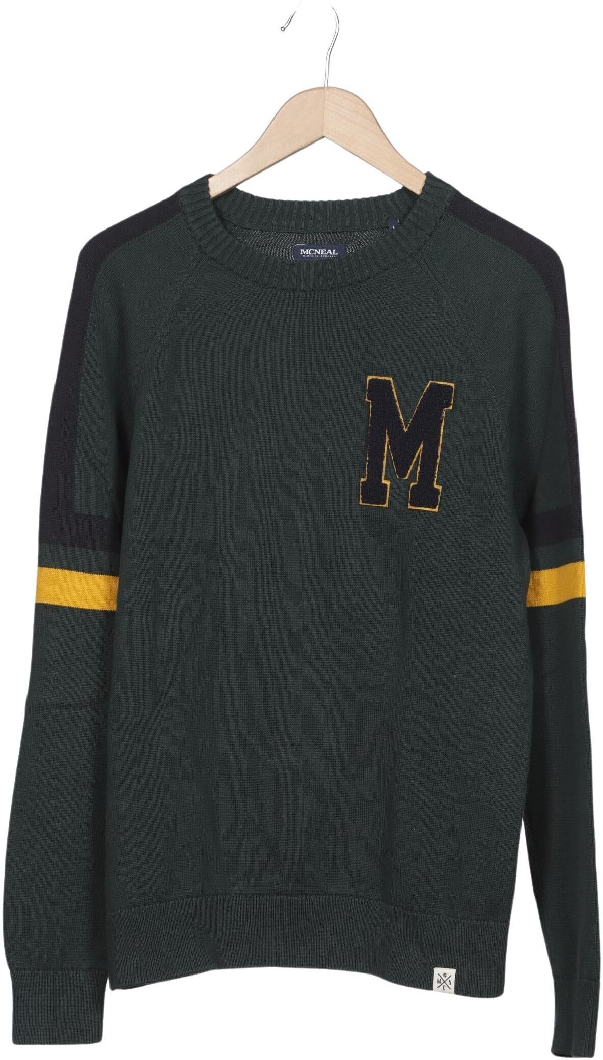 McNeal Herren Pullover, Grün, Gr. L, Baumwolle - Second Hand