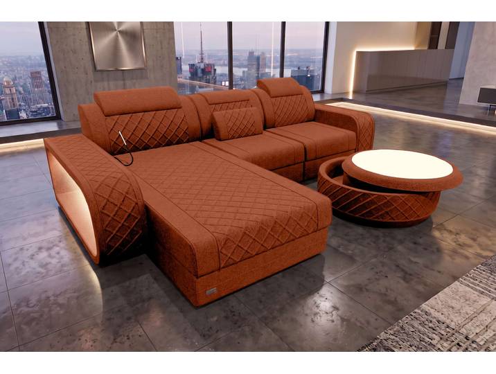 Ecksofa Berlin L Form Stoffsofa