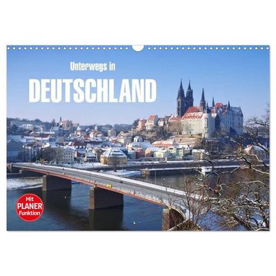 Unterwegs in Deutschland (Wandkalender 2027 DIN A3 quer), CALVENDO Monatskalender