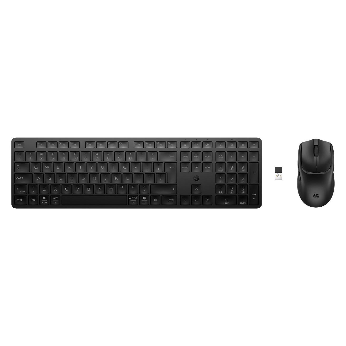 HP Kombination aus Dual-Mode-Maus und -Tastatur für mehrere Geräte 495C (US, Kabellos) (BE1Q0UT#ABB)
