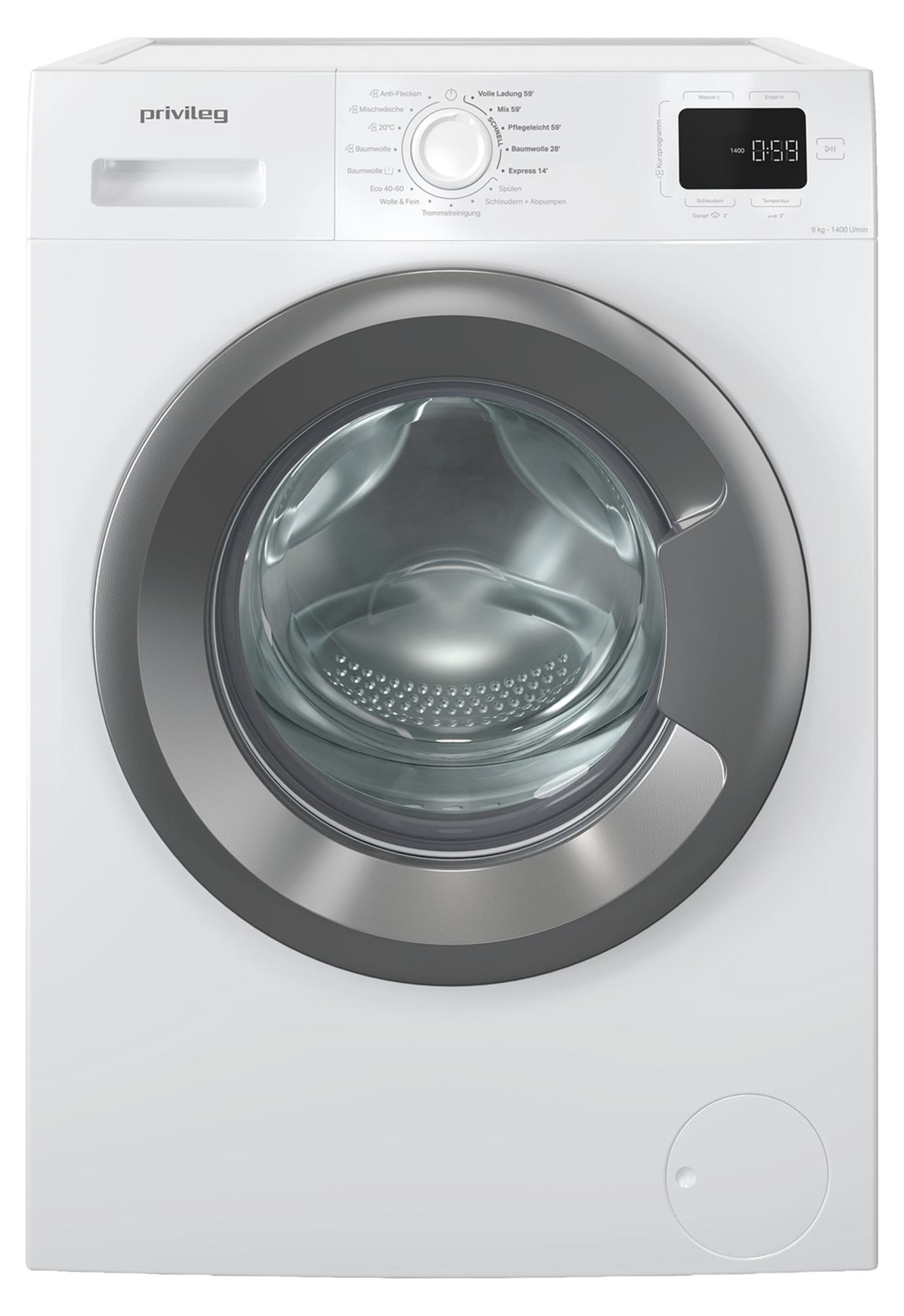 Privileg PMWF 954A Waschmaschine 9kg Steam Quick Cycles Mehrfachwasserschutz+