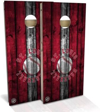 Skip's Garage St. Louis Baseball Outdoor Cornhole Board Set