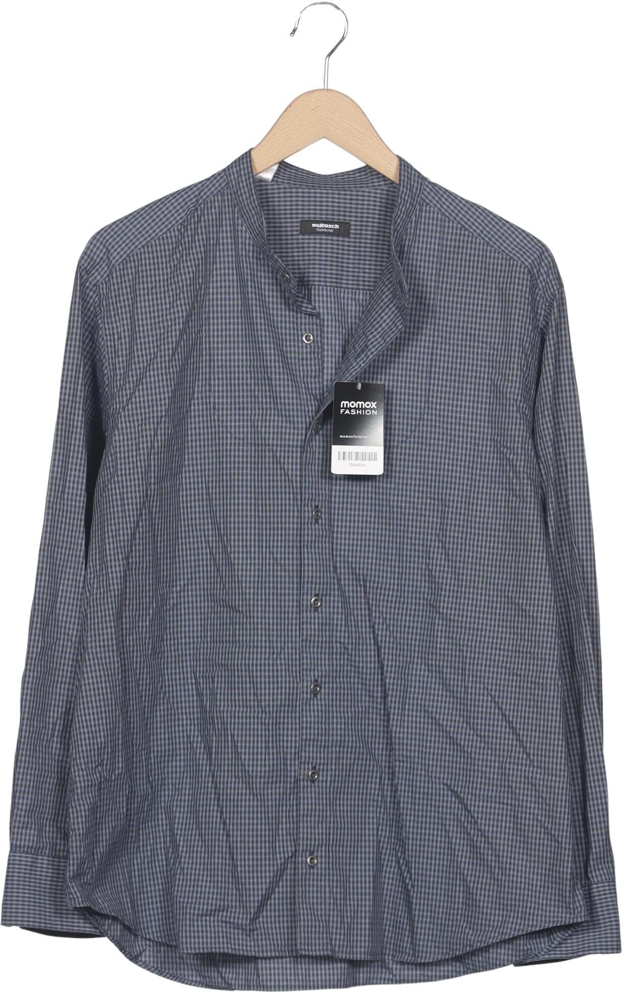 Walbusch Herren Hemd, Blau, Gr. 43, Baumwolle - Second Hand
